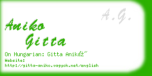 aniko gitta business card